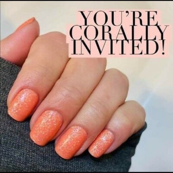 *Retired* Color Street: You’re Corally Invited | Orange Coral Glitter Summer - Picture 5 of 16